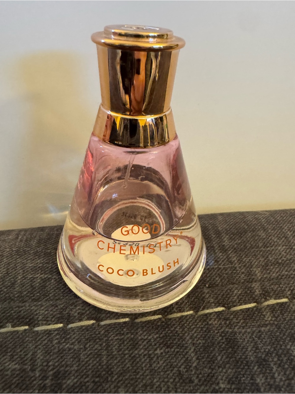 Good Chemistry Coco Blush Perfume Bottle Pink & Gold 1.69 Fl Oz BV4